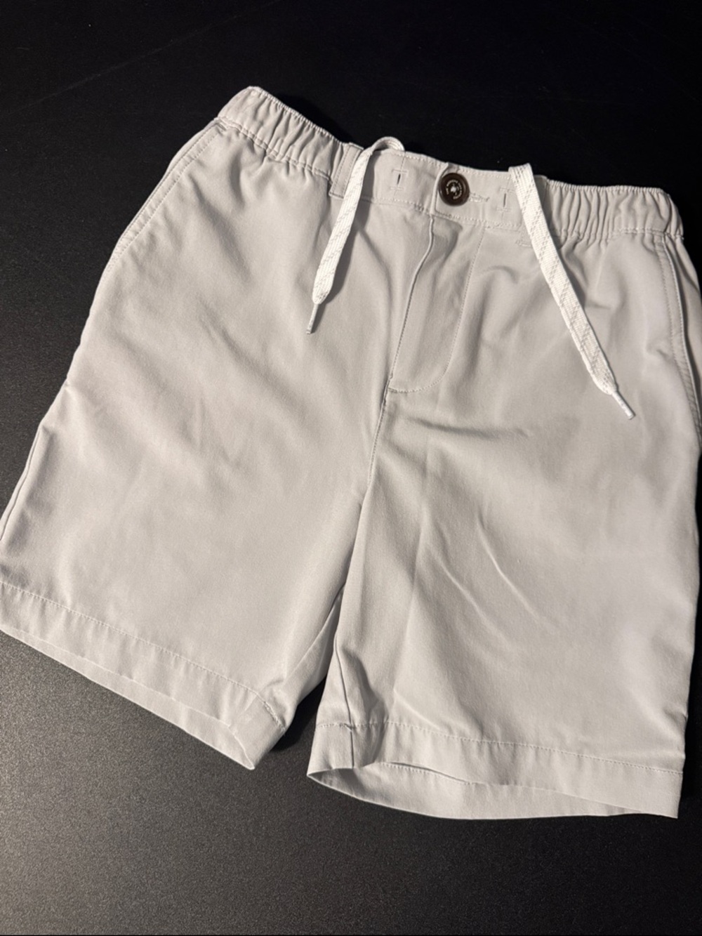 Boys Casual Drawstring Shorts - White